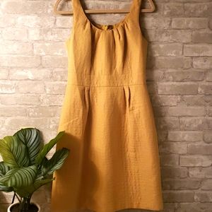 Banana Republic Canary Yellow Sheath Dress